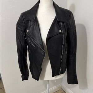 Women's Black Leather Jacket